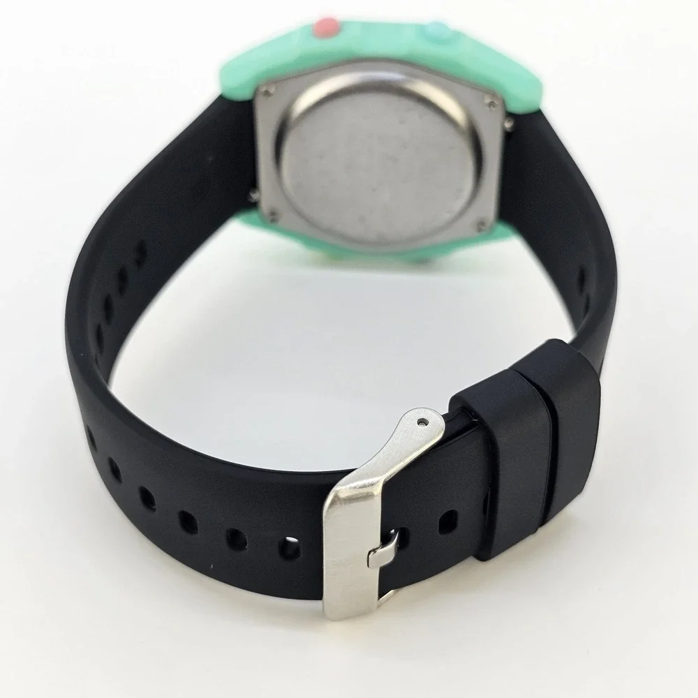 Freestyle Shark Women's Digital Watch 38MM Pink Aqua NEW Black Bands NEW Battery